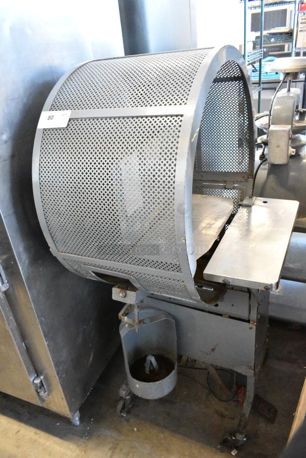 Tom TM-45 Metal Commercial Floor Style Tying Machine on Commercial Casters. Tested and Working! - Image 1 of 7