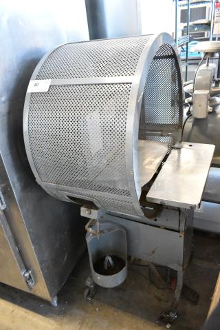 Tom TM-45 Metal Commercial Floor Style Tying Machine on Commercial Casters. Tested and Working!