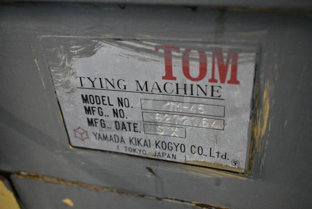 Tom TM-45 Metal Commercial Floor Style Tying Machine on Commercial Casters. Tested and Working! - Image 7 of 7