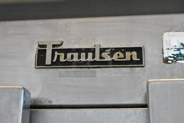 Traulsen Stainless Steel Commercial 4 Half Size Door Reach In. Cannot Test Due To Cut Power Cord - Image 2 of 6