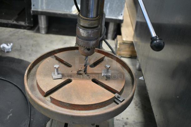 Central Machinery T-726 Metal Countertop 12 Speed Heavy Duty Drill Press. Tested and Working! - Image 2 of 6
