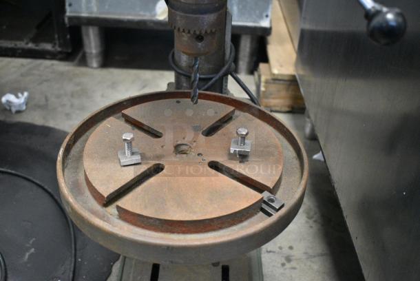 Central Machinery T-726 Metal Countertop 12 Speed Heavy Duty Drill Press. Tested and Working! - Image 3 of 6