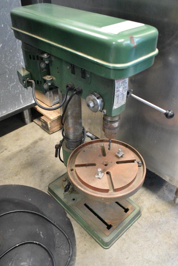 Central Machinery T-726 Metal Countertop 12 Speed Heavy Duty Drill Press. Tested and Working! - Image 5 of 6