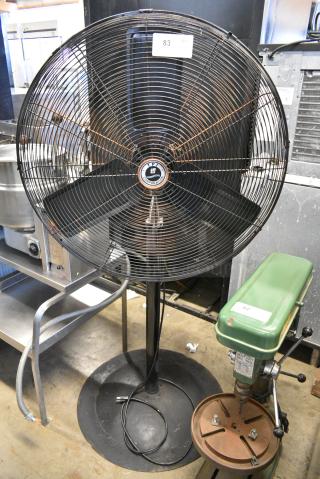 TPI Metal Floor Style Fan. 115 Volts, 1 Phase. Tested and Working!