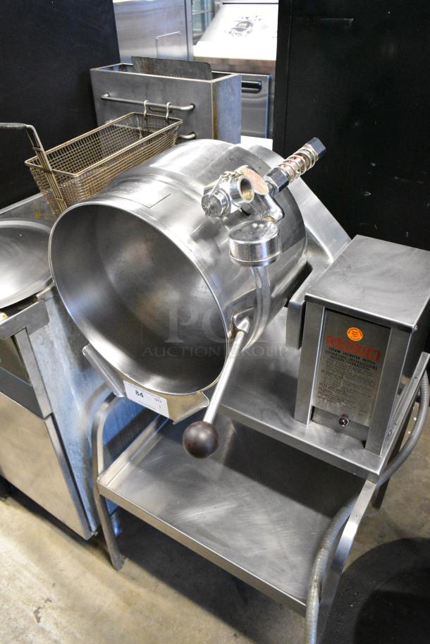 Groen TDB/4-20 Stainless Steel Commercial Electric Powered 20 Quart Tilting Steam Kettle on Stand. 208 Volts, 3 Phase. - Image 5 of 6