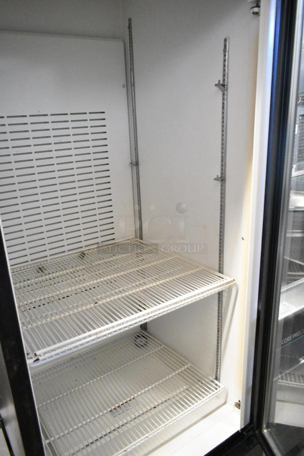 Carrier MC750 Metal Commercial Single Door Reach In Cooler Merchandiser w/ Poly Coated Racks. 115 Volts, 1 Phase. Tested and Working! - Image 3 of 4