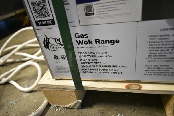 BRAND NEW SCRATCH AND DENT! Cooking Performance Group CPG 351WOKR13N Stainless Steel Commercial Single Burner Natural Gas Powered Wok Range. 95,000 BTU. - Image 5 of 5