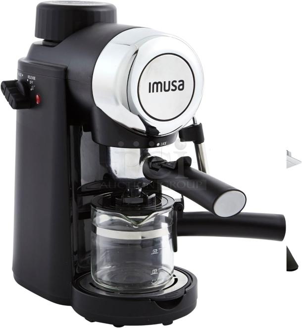 BRAND NEW SCRATCH AND DENT! Imusa GAU-18217 Countertop Espresso Machine w/ 2 Portafilters. 120 Volts, 1 Phase. - Image 1 of 8