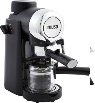 BRAND NEW SCRATCH AND DENT! Imusa GAU-18217 Countertop Espresso Machine w/ 2 Portafilters. 120 Volts, 1 Phase.