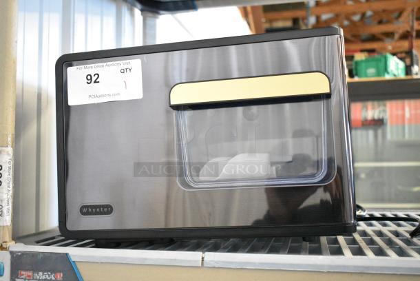 BRAND NEW SCRATCH AND DENT! Whynter IBX-388BG SonicSnö Countertop Nugget Ice Maker 40lbs/24hrs with Removable Ice Drawer, Chewable Pebble/Sonic Type Ice in Black and Gold Stainless Steel Finish. 110-120 Volts, 1 Phase. Tested and Working! - Image 2 of 5