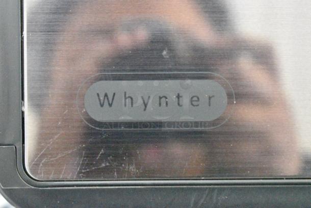 BRAND NEW SCRATCH AND DENT! Whynter IBX-388BG SonicSnö Countertop Nugget Ice Maker 40lbs/24hrs with Removable Ice Drawer, Chewable Pebble/Sonic Type Ice in Black and Gold Stainless Steel Finish. 110-120 Volts, 1 Phase. Tested and Working! - Image 3 of 5