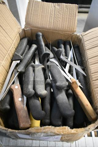 60 SHARPENED Stainless Steel Knives Including Fillet. 60 Times Your Bid!