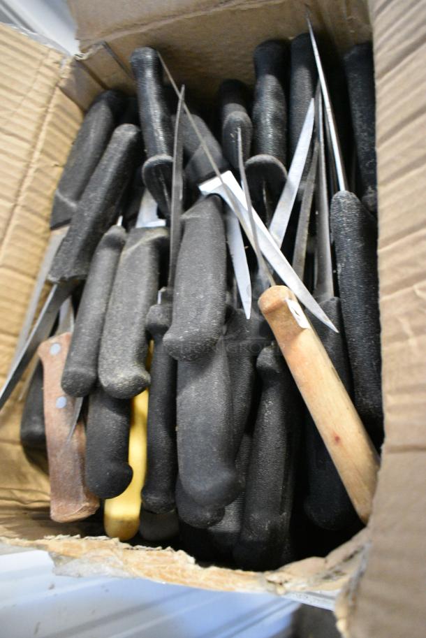 60 SHARPENED Stainless Steel Knives Including Fillet. 60 Times Your Bid! - Image 2 of 3