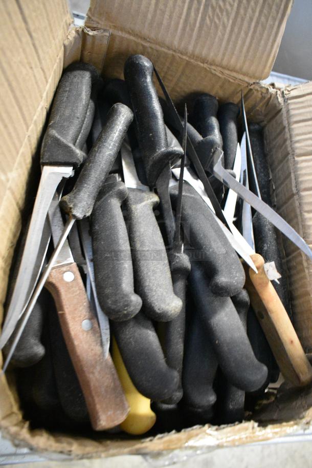 60 SHARPENED Stainless Steel Knives Including Fillet. 60 Times Your Bid! - Image 3 of 3