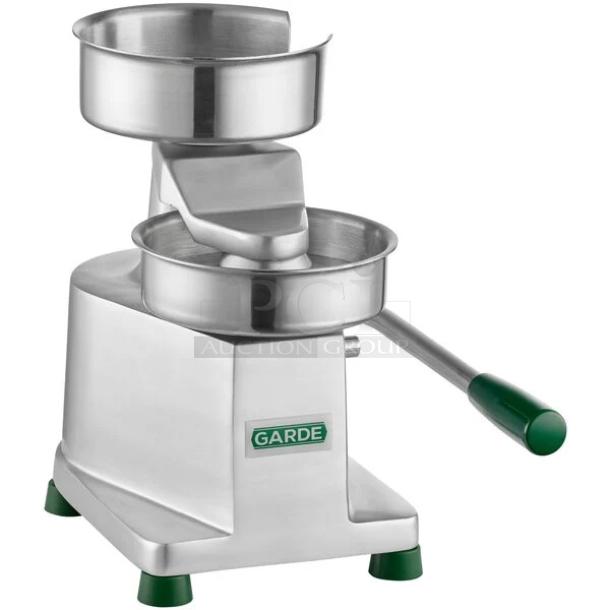 BRAND NEW SCRATCH AND DENT! Garde 181HDHP12 Heavy-Duty 1/2 lb. 5" Hamburger Patty Molding Press with Handle - Image 1 of 5