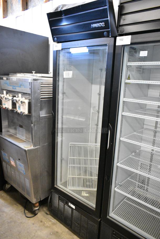 2019 Habco SE18 Metal Commercial Single Door Reach In Cooler Merchandiser w/ Poly Coated Racks. 115 Volts, 1 Phase. Tested and Working! - Image 1 of 5