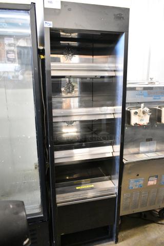 BRAND NEW SCRATCH AND DENT! RPI Industries FXZNA60S4N-OLY-II Metal Commercial Warming Display Rack on Commercial Casters. 115/208-230 Volts, 1 Phase.