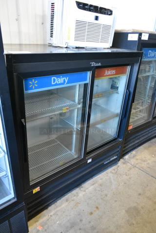 2018 True GDM-41SL-48-HC-LD Metal Commercial 2 Door Reach In Cooler Merchandiser. 115 Volts, 1 Phase. Tested and Working!
