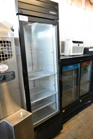 2019 Habco SE18 Metal Commercial Single Door Reach In Cooler Merchandiser w/ Poly Coated Racks. 115 Volts, 1 Phase. Tested and Working!
