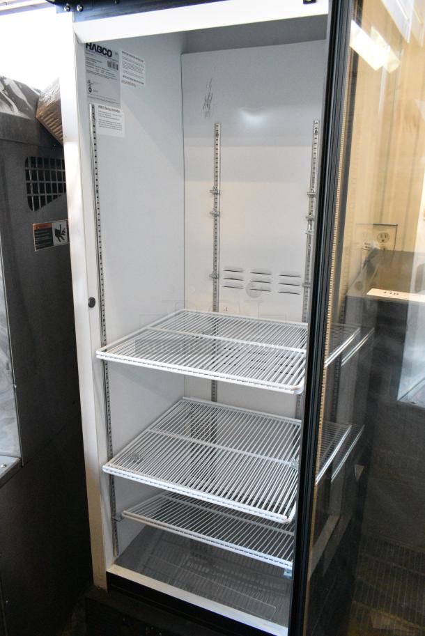 2019 Habco SE18 Metal Commercial Single Door Reach In Cooler Merchandiser w/ Poly Coated Racks. 115 Volts, 1 Phase. Tested and Working! - Image 3 of 4