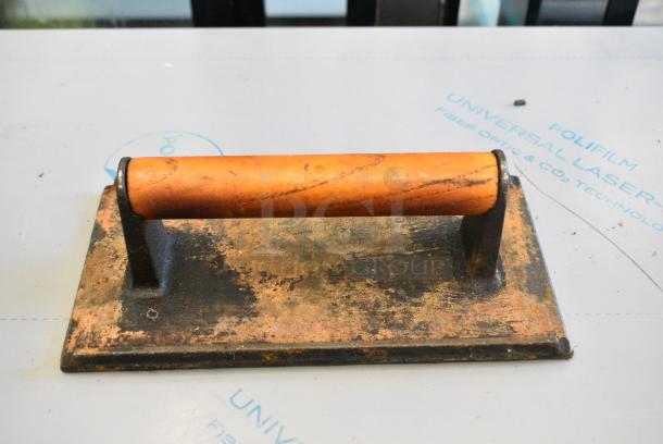 ALL ONE MONEY! Lot of 2 Stainless Steel 1/3 Size Drop In Bins and 1 Metal Bacon Press - Image 2 of 6