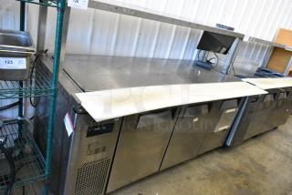 Turbo Air JBT-72 Stainless Steel Commercial Prep Table w/ Over Shelf and Toast Monitor on Commercial Casters. 115 Volts, 1 Phase. Tested and Working!