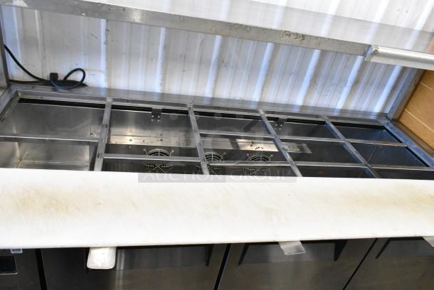 Turbo Air JBT-72 Stainless Steel Commercial Prep Table w/ Over Shelf on Commercial Casters. 115 Volts, 1 Phase. Tested and Working! - Image 3 of 8