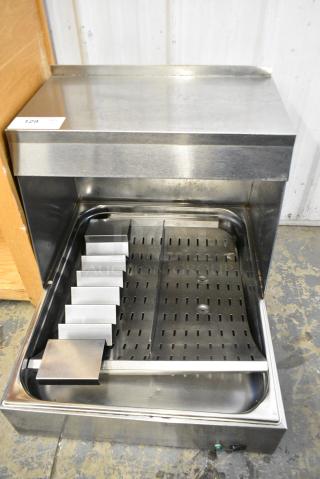 APW Wyott CFHS-21 Stainless Steel Commercial Countertop Fry Dumping Station. 120 Volts, 1 Phase. Tested and Working!