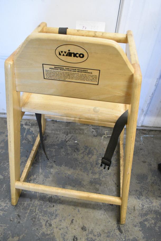 3 Winco Wooden High Chair. 3 Times Your Bid! - Image 3 of 4