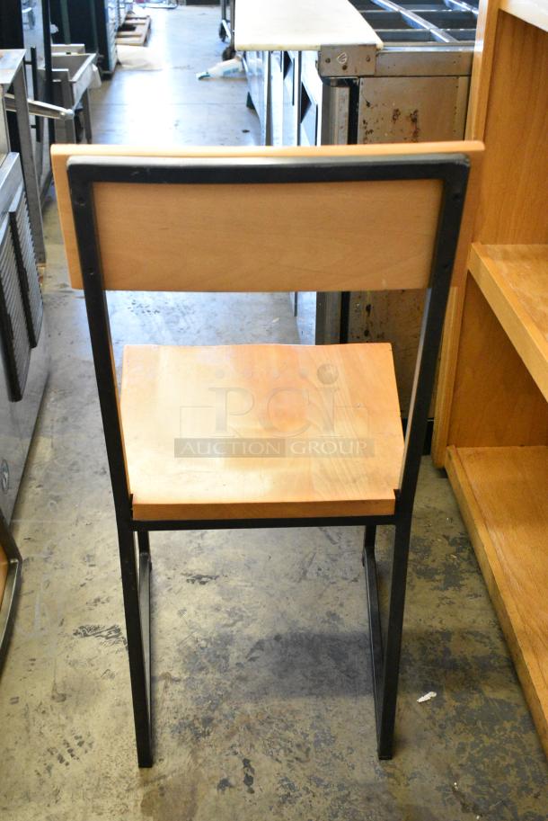 6 Wooden and Metal Dining Height Chair . 6 Times Your Bid! - Image 3 of 3
