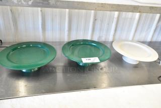 3 Cake Stands. 3 Times Your Bid!