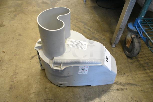 Gray Poly Continuous Feed Head for Food Processor w/ Grating Blade. - Image 4 of 4
