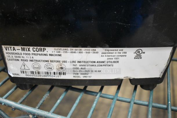 Vita-Mix VM0197 Metal Commercial Blender Base. 115 Volts, 1 Phase. Tested and Working! - Image 4 of 4