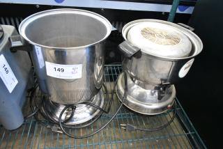 2 Various Percolating Urn. No Lids. 2 Times Your Bid!