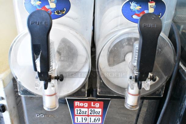 Donper XC224 Stainless Steel Commercial Countertop 2 Hopper Slushie Machine. 115 Volts, 1 Phase. Tested and Working! - Image 4 of 5