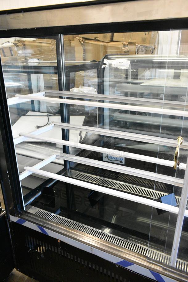 LIKE NEW! Gedun Metal Commercial Floor Style Deli Display Case Merchandiser on Commercial Casters. 208 Volts, 1 Phase. - Image 6 of 9