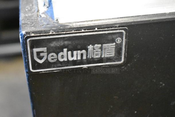LIKE NEW! Gedun Metal Commercial Floor Style Deli Display Case Merchandiser on Commercial Casters.  208 Volts, 1 Phase. - Image 2 of 9