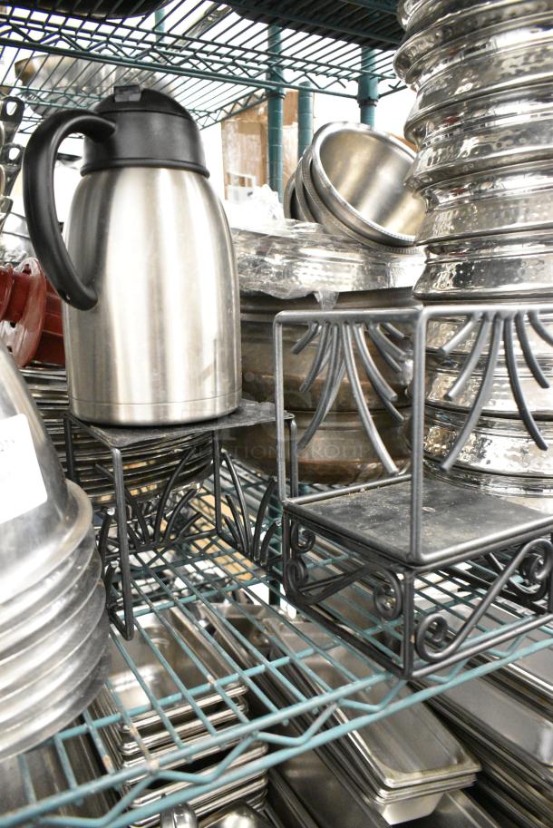 ALL ONE MONEY! Tier Lot of Various Items Including Stainless Steel Bowls, Coffee Carafe and Cake Stand - Image 3 of 5