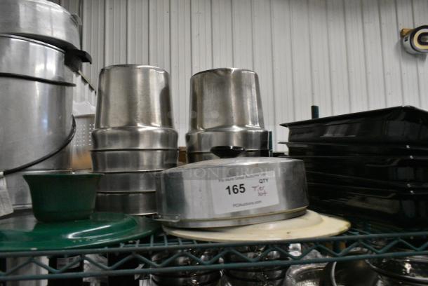 ALL ONE MONEY! Tier Lot of Various Items Including Percolating Urn, Stainless Steel Cylindrical Bins - Image 3 of 4