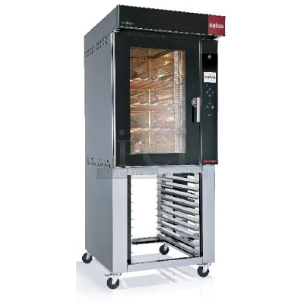 BRAND NEW! 2022 Salva 2010 KX-9+H Stainless Steel Commercial Countertop Electric Powered Convection Oven. Does Not Have Pan Rack. 208-240 Volts, 3 Phase. - Image 1 of 8