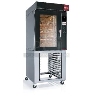 BRAND NEW! 2022 Salva 2010 KX-9+H Stainless Steel Commercial Countertop Electric Powered Convection Oven. Does Not Have Pan Rack. 208-240 Volts, 3 Phase.