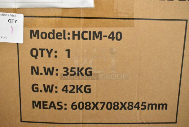 BRAND NEW SCRATCH AND DENT! Hoocoo HCIM-40 Stainless Steel Commercial Undercounter Self Contained Ice Machine. 115 Volts, 1 Phase. - Image 3 of 3