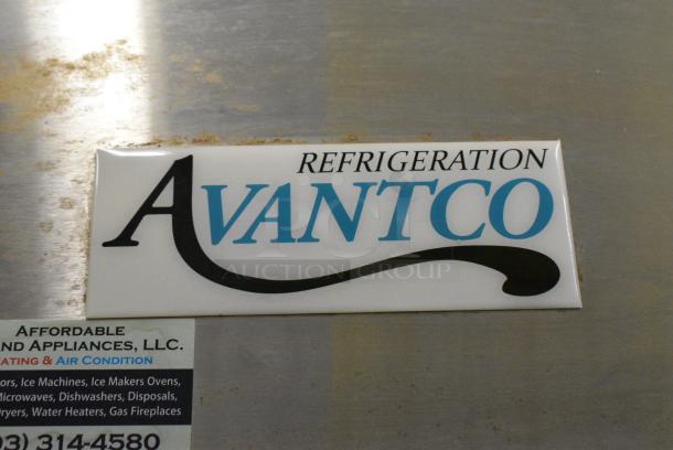 Avantco 178A19FHC Stainless Steel Commercial Single Door Reach In Freezer on Commercial Casters. 115 Volts, 1 Phase. Tested and Working! - Image 3 of 7