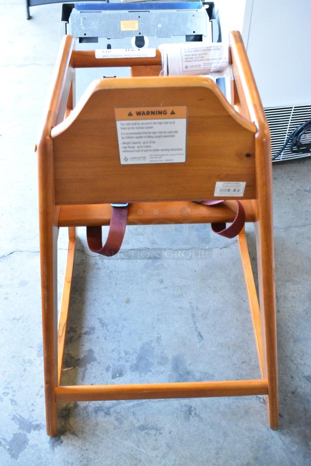 BRAND NEW SCRATCH AND DENT! Wooden High Chair. - Image 2 of 2