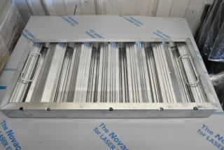 BRAND NEW SCRATCH AND DENT! Lot of 4 Harloff T35 Metal Grease Hood Filter