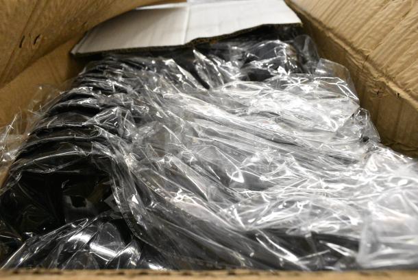 BRAND NEW SCRATCH AND DENT! Lot of 48 Fineline 3305-BK Platter Pleasers 5 oz. Black Plastic Punch / Serving Disposable Ladle - Image 3 of 4