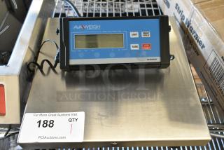 BRAND NEW SCRATCH AND DENT! AvaWeigh 334RS400 Stainless Steel Scale. Tested and Working!