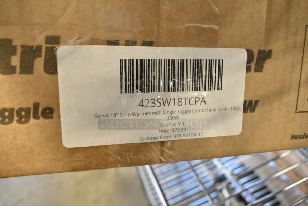 BRAND NEW SCRATCH AND DENT! ServIt 423SW18TCPA 18" Strip Warmer with Single Toggle Control and Cord. 120 Volts, 1 Phase. - Image 3 of 3