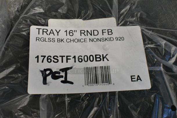 ALL ONE MONEY! Lot of Various BRAND NEW SCRATCH AND DENT! Items Including 176AUGR8OZO Choice 8 oz. Stainless Steel Oval Au Gratin Dish, 176STF1600BK Choice 16" Black Round Fiberglass Non-Skid Serving Tray, 2712500GR2BK Carlisle 2500GR2004 Black 24" x 19 1/2" Griptite 2 Oval Non Skid Fiberglass Serving Tray - Image 3 of 5