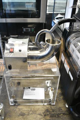 BRAND NEW SCRATCH AND DENT! 2023 Carnival King 382SCM250 Sno Cone Ice Machine. 120 Volts, 1 Phase. Tested and Working!